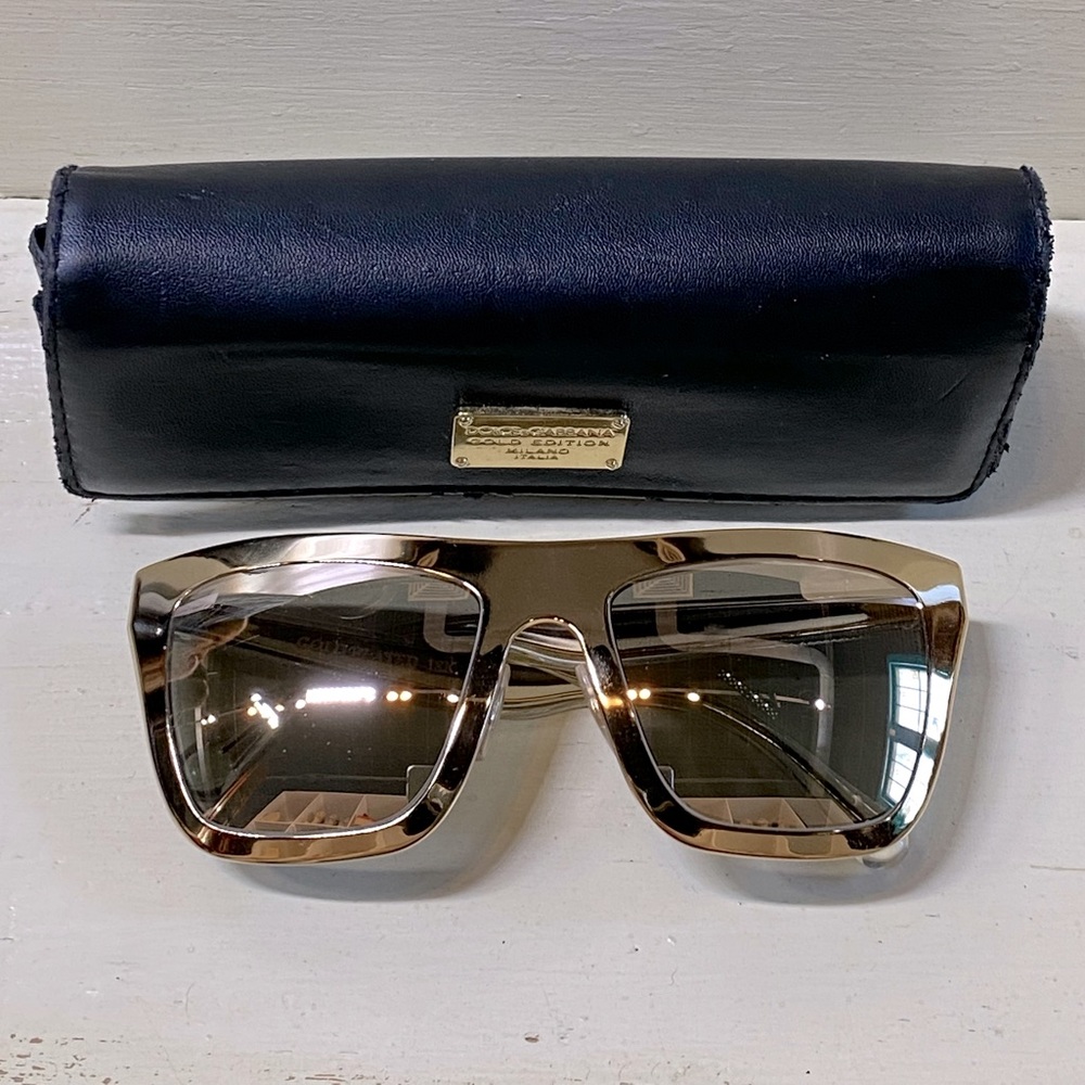 Dolce & Gabbana 18k Gold Plated Sunnies